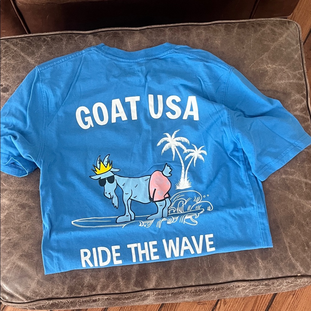GOAT USA Blue Short Sleeve Tee